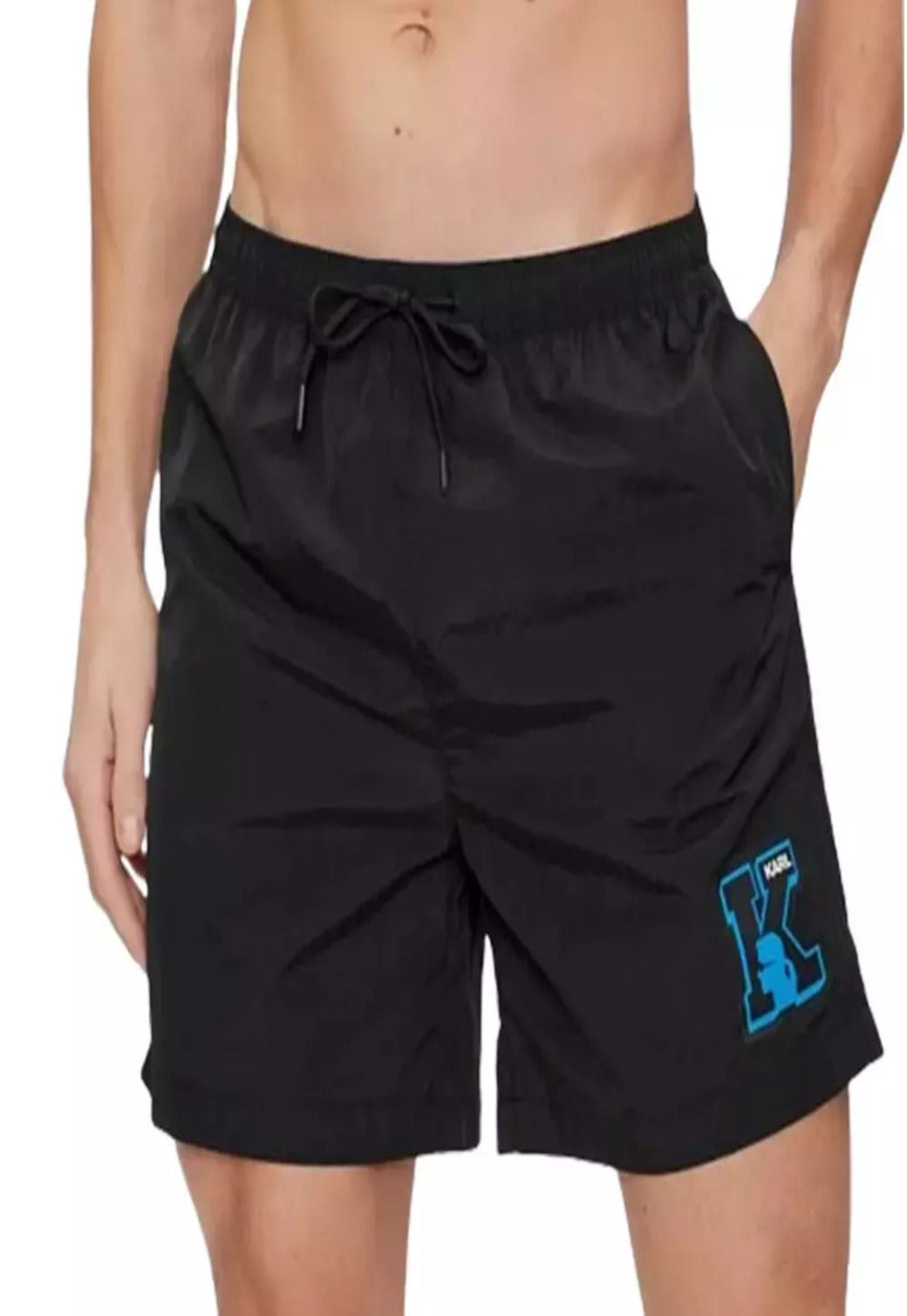 K INITIAL MEDIUM BOARDSHORTS 240M2202 BLACK 999