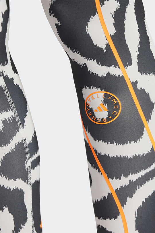 טייץ ארוך עם הדפס Asmc Tpa בצבע לבן/שחור