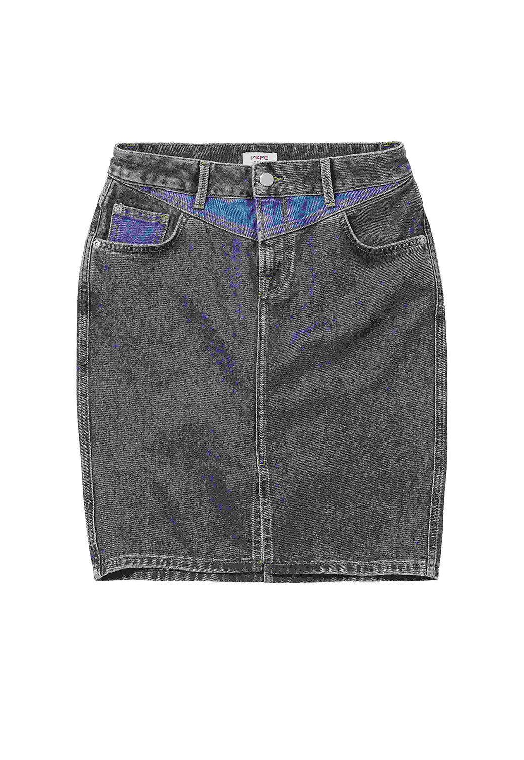 חצאית ג'ינס נשית STEPHANIE ARCHIVE בצבע דנים שחור