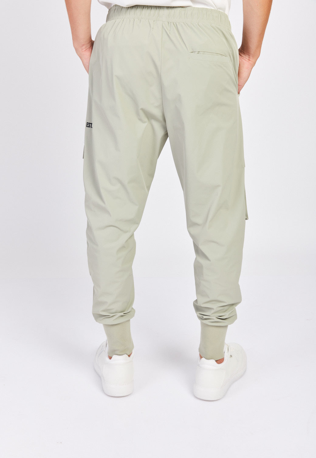 מכנסי טרנינג ניילון אייקוניות לגברים GREEN / XXL