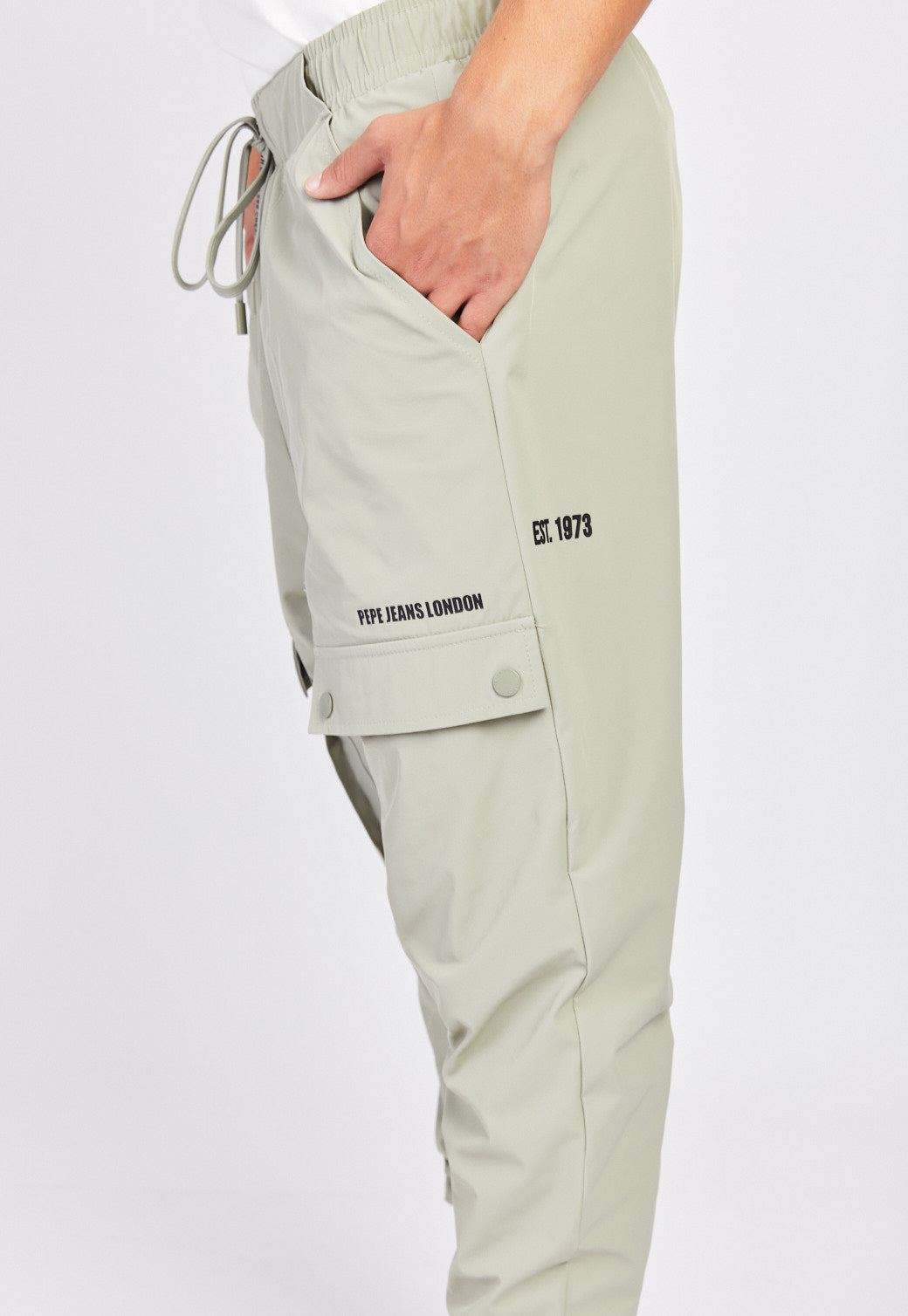 מכנסי טרנינג ניילון אייקוניות לגברים GREEN / XXL