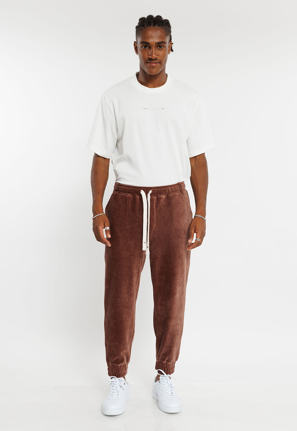 מכנסי קורדרוי NIZA בצבע חום