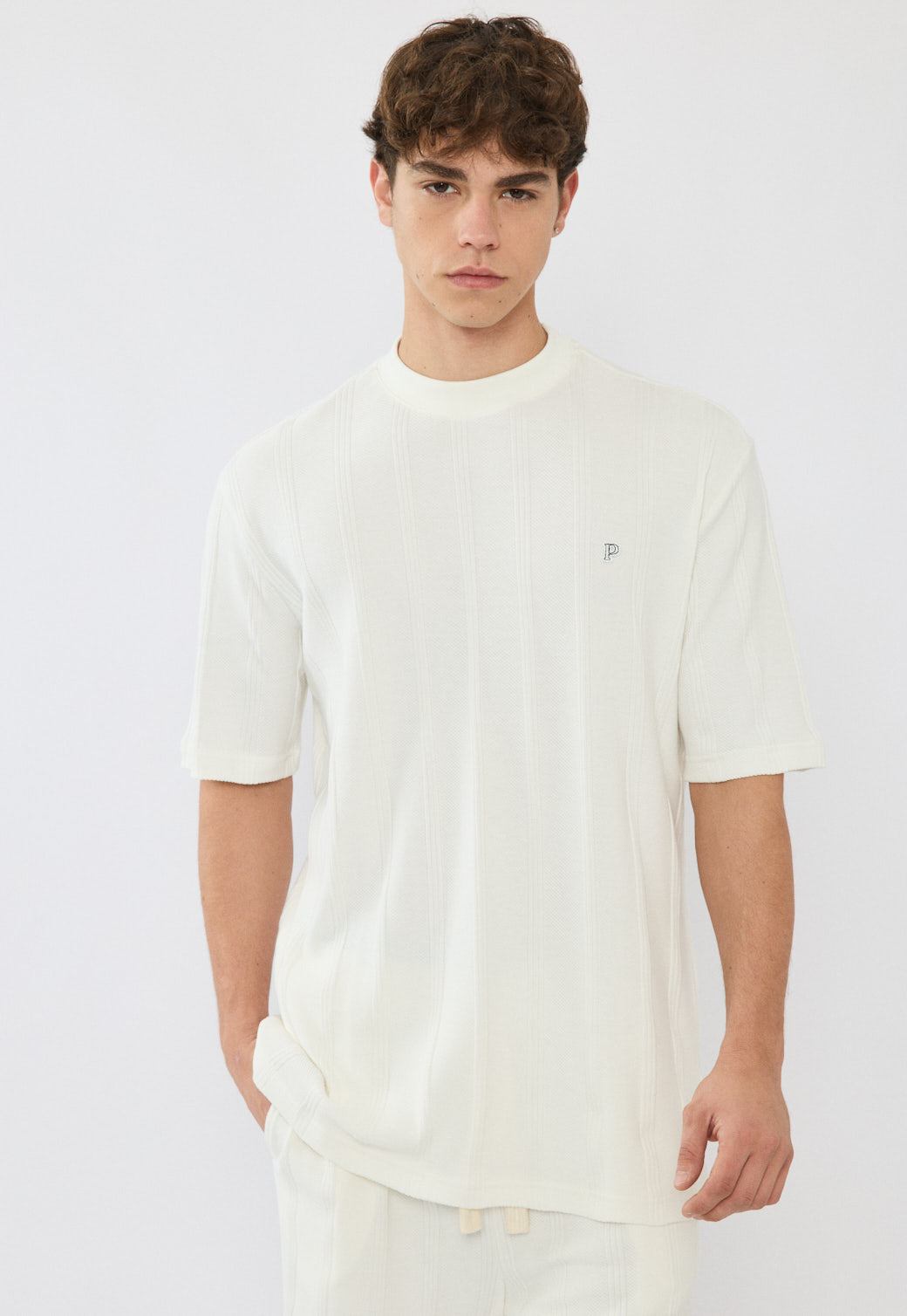 PILA SS T SHIRT PM2300020 818CREAM WHITE