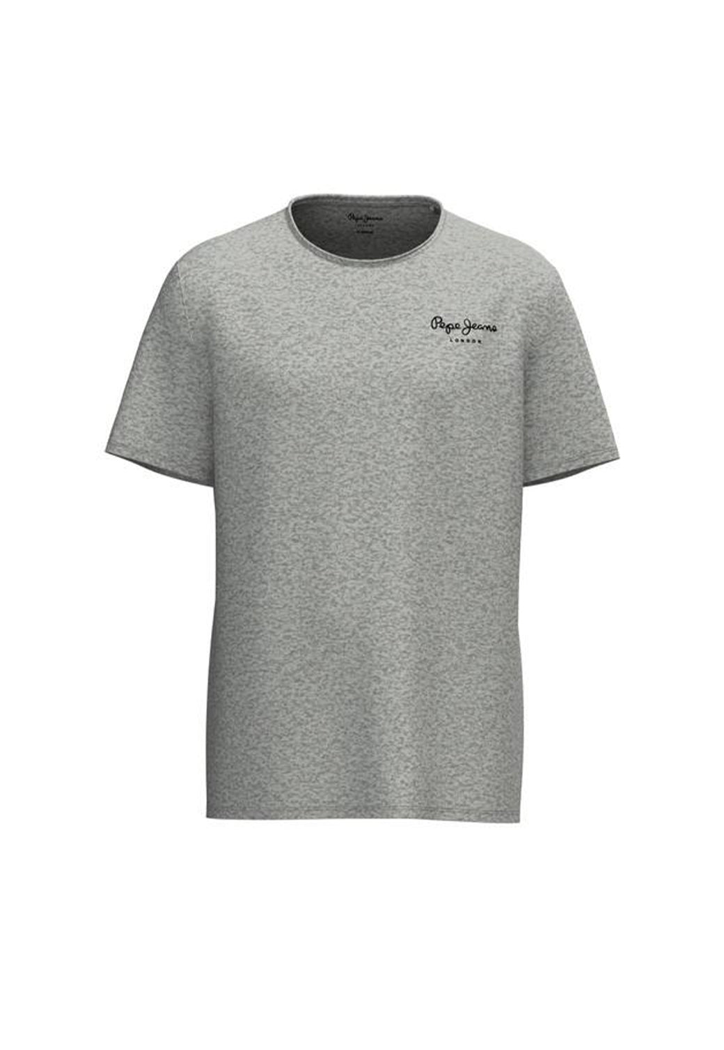 טי שירט PAUL 4 עם לוגו רקום בצבע אפור מלנג’