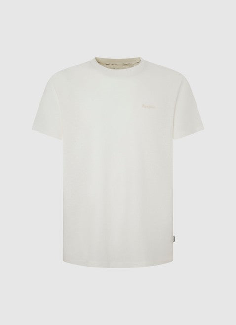 טי שירט בצבע לבן לגברים