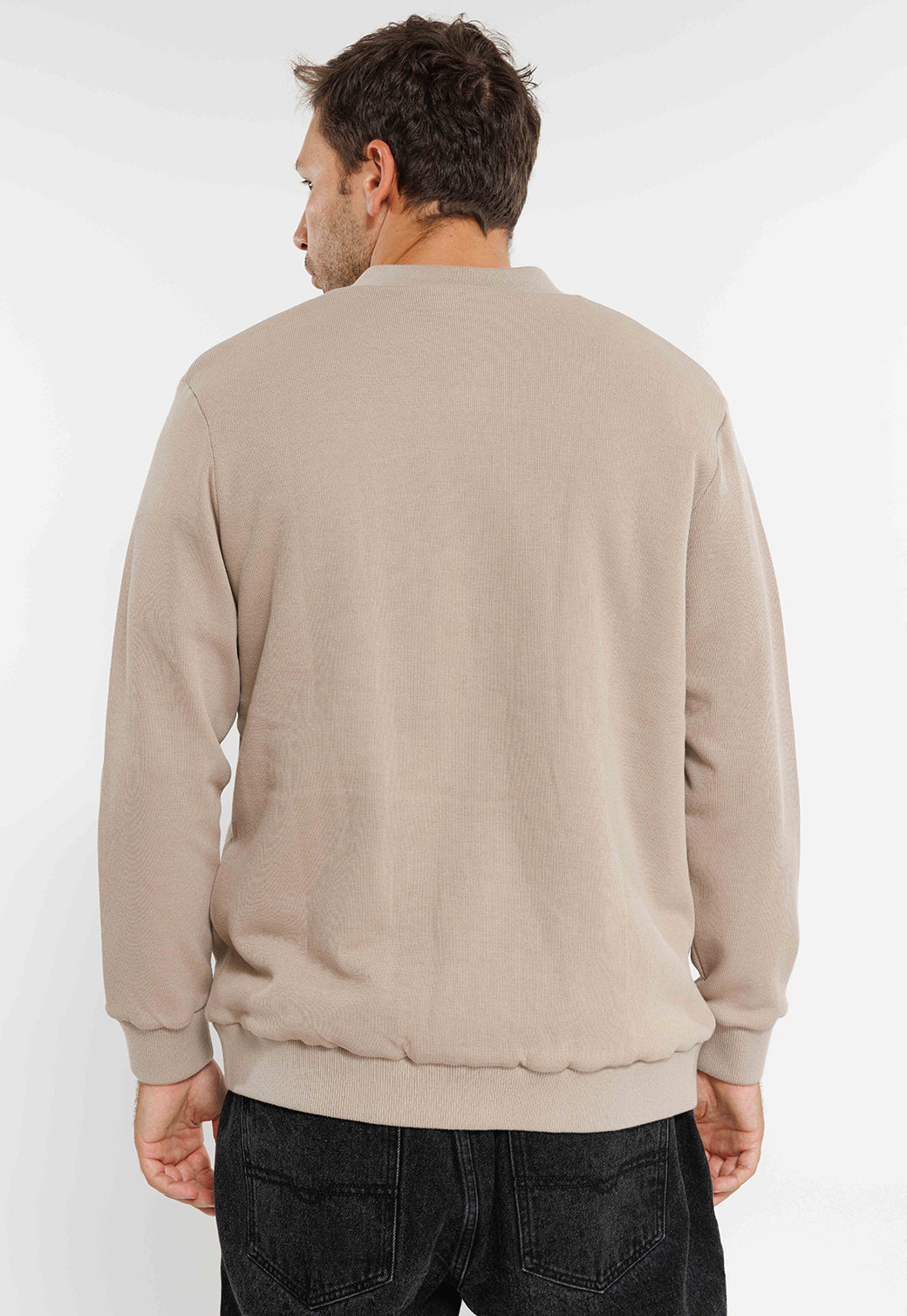 קפוצ'ון רוכסן ABNER בצבע חום בהיר