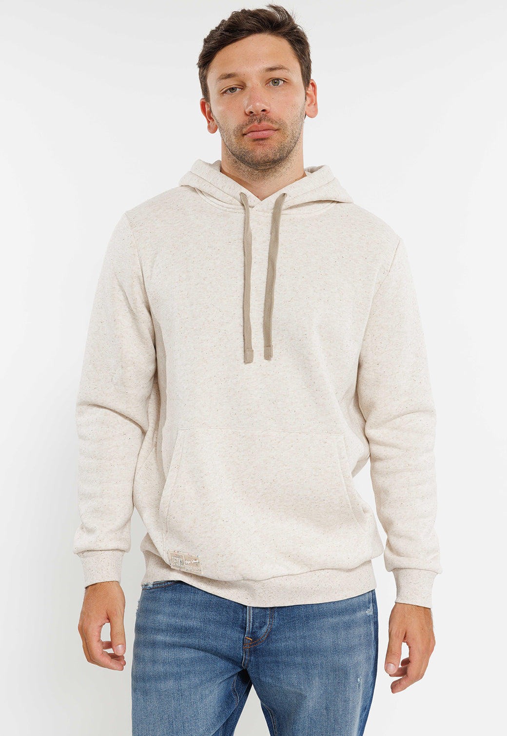 קפוצ'ון קרם לבן קלאסי לגברים