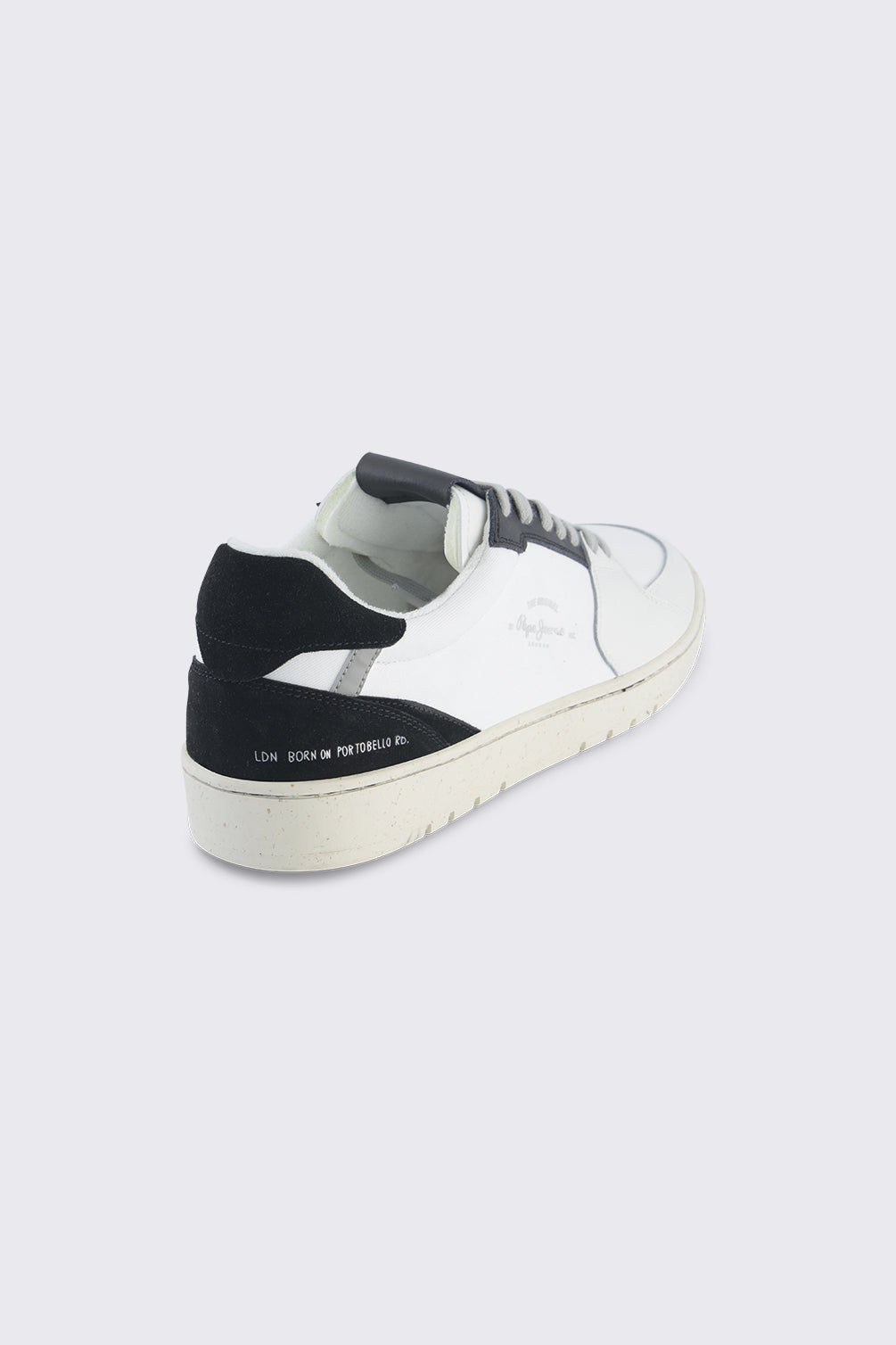 סניקרס LAMAS של Pepe Jeans לגברים בצבע לבן עם פרטים בשחור