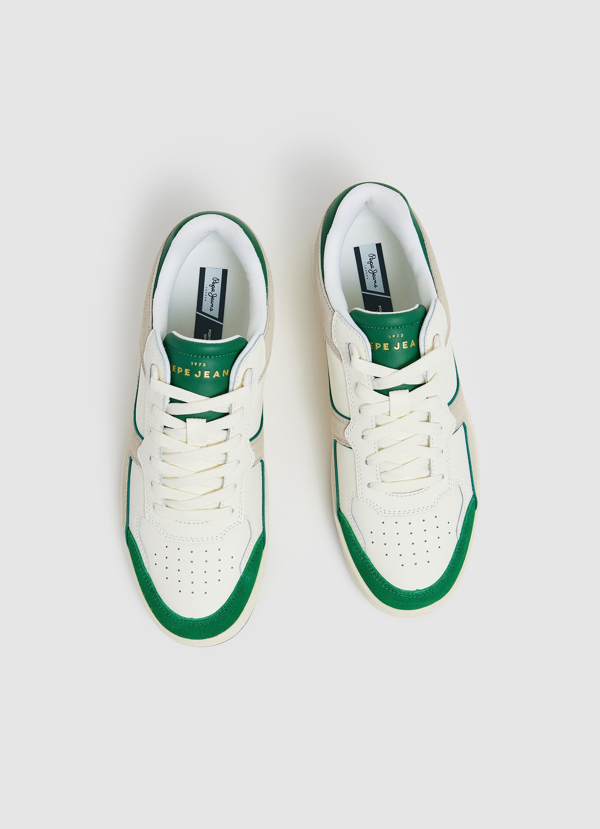 נעלי סניקרס KORE בצבע ירוק-שנהב לגברים