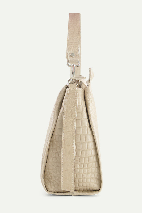 תיק Gemma בצבע קרם בז'