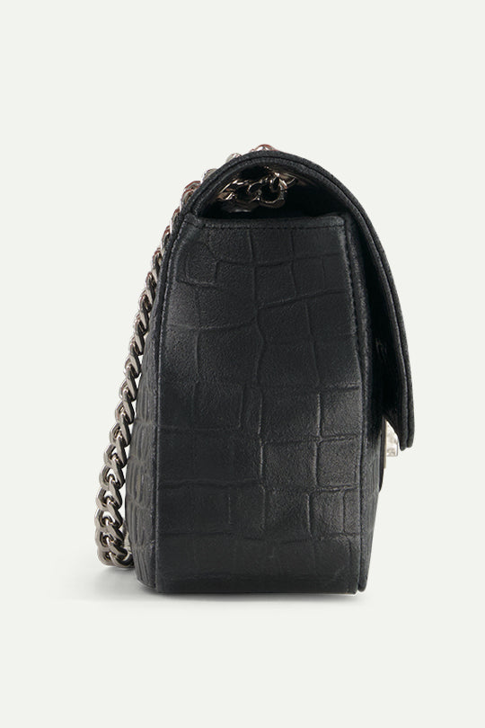 תיק כתף Janet בצבע שחור