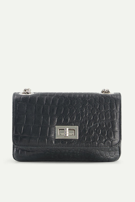 תיק כתף Barbara בצבע שחור