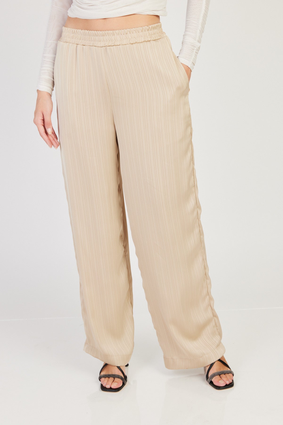 מכנסי Ston בצבע בז'