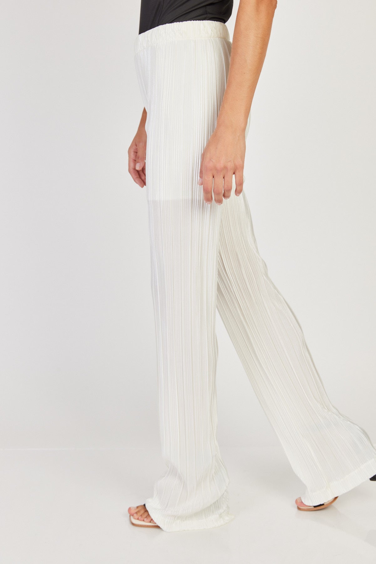 מכנסי Amber בצבע שמנת