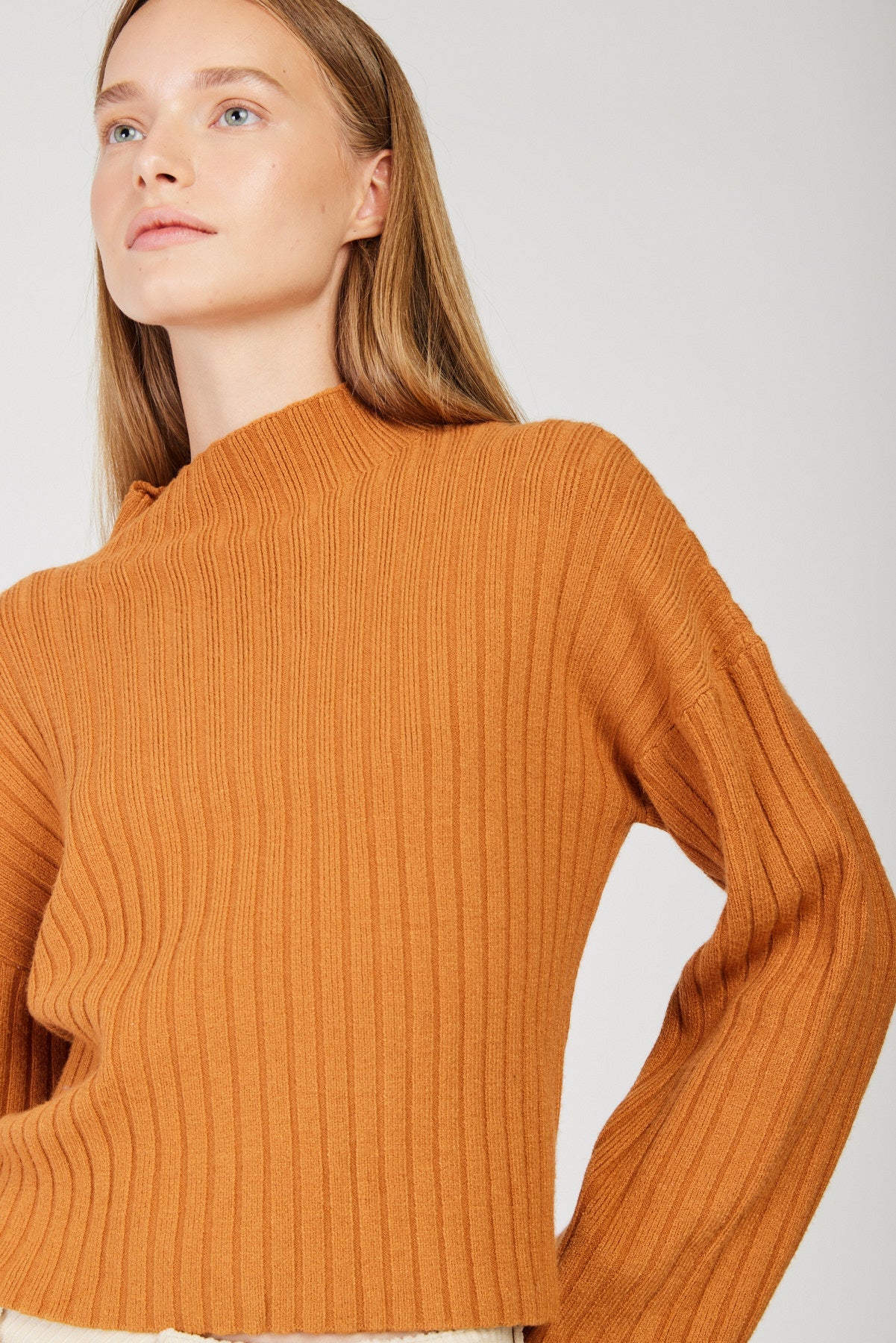 סריג ריב Lary בצבע חמרה