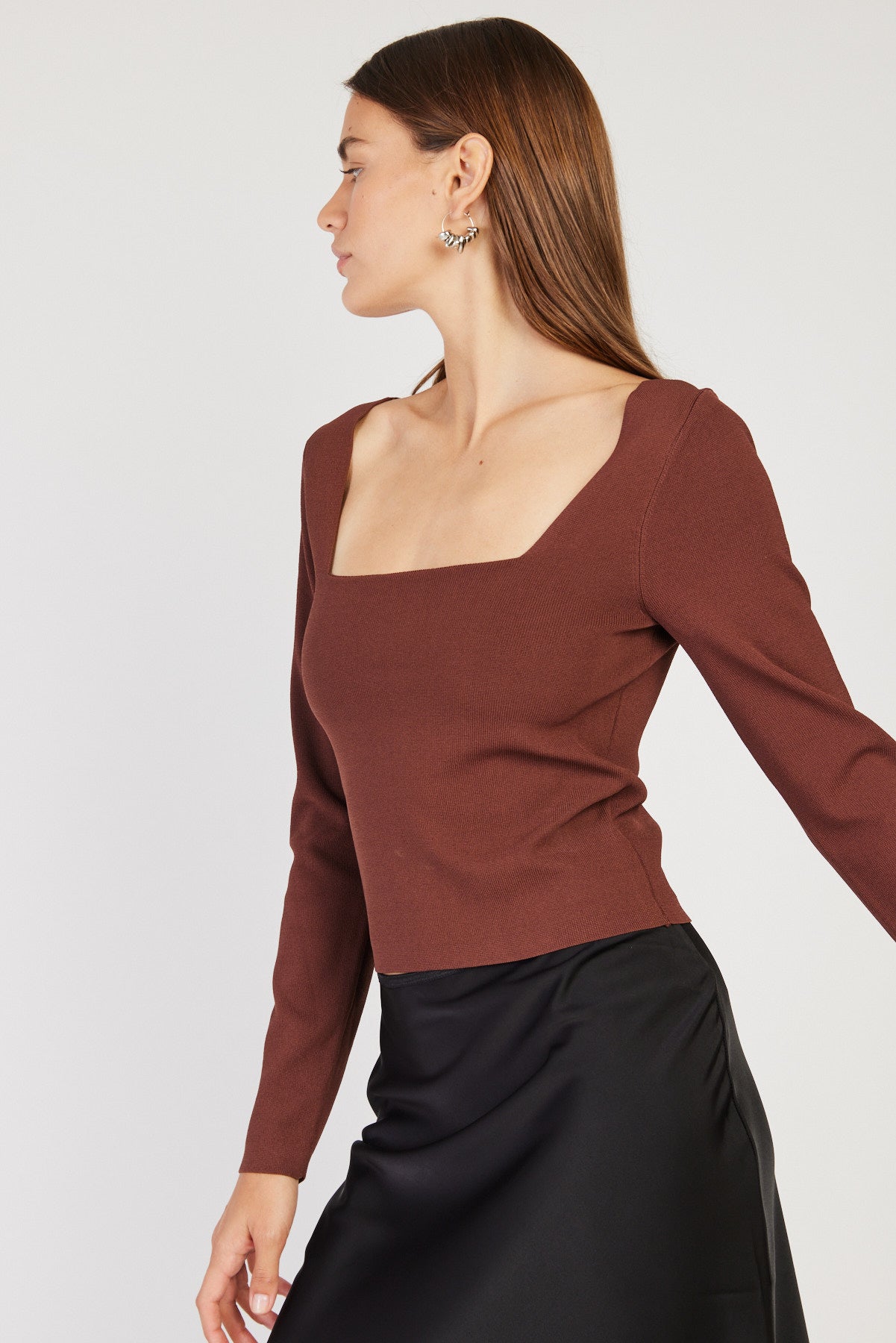 חולצת טרפז Nelly בצבע חום