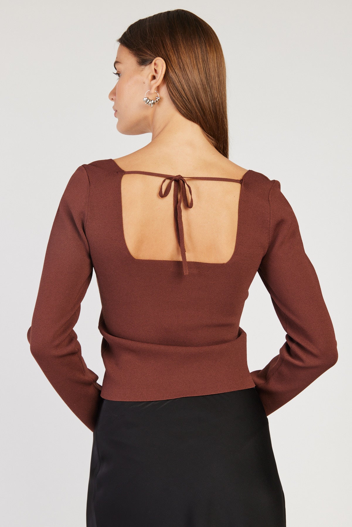 חולצת טרפז Nelly בצבע חום