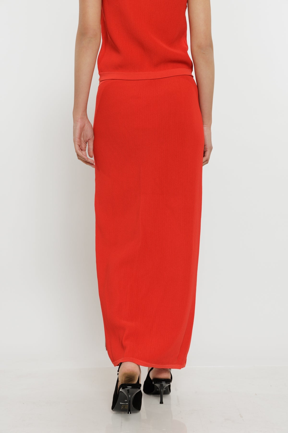 חצאית מקסי Amelie בצבע אדום