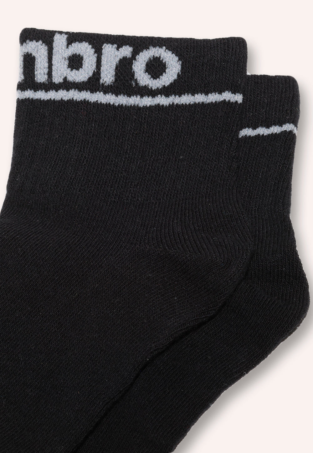 מארז 3 זוגות גרביים רבע אורך לנוער בצבע שחור – מידה 35–41