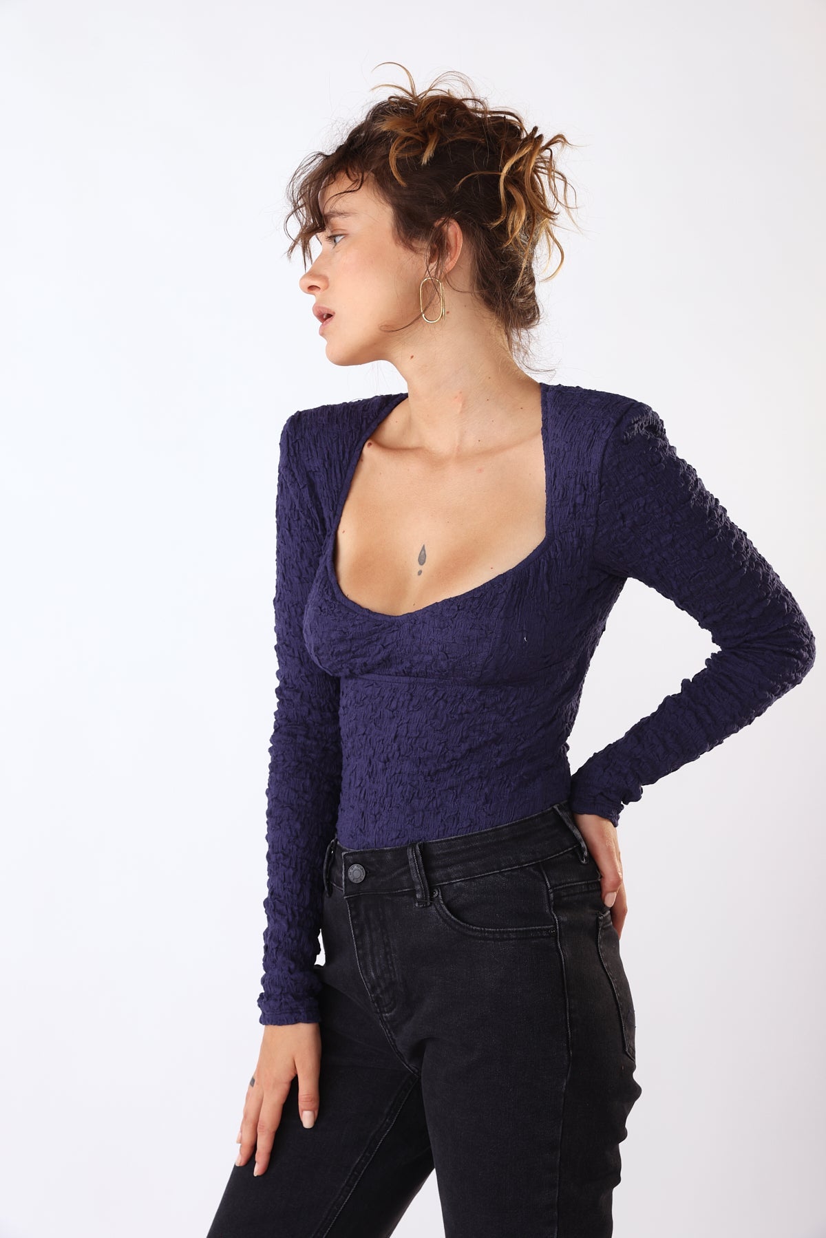 בגד גוף יעל בצבע כחול