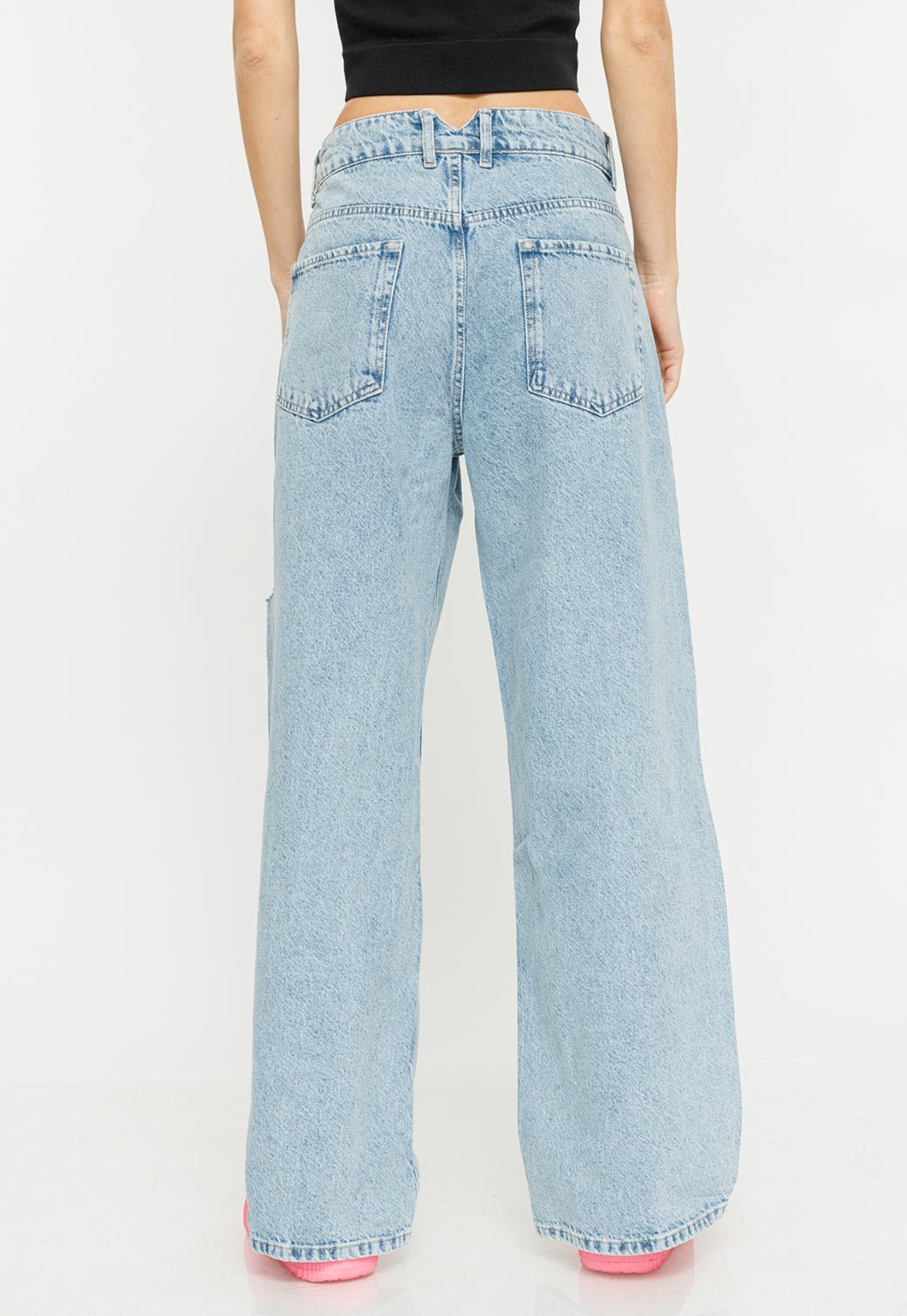 ג'ינס ללא חגורה Mid Straight נשים - Juicy Couture