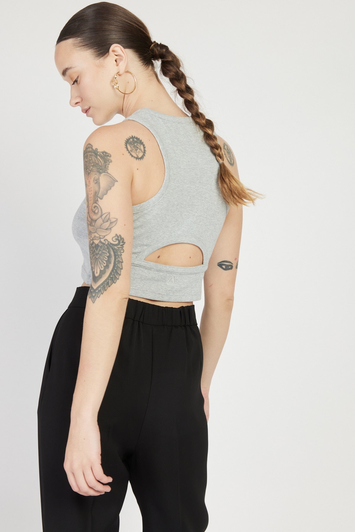 גופיית נומרו 14 בצבע אפור מלאנז'