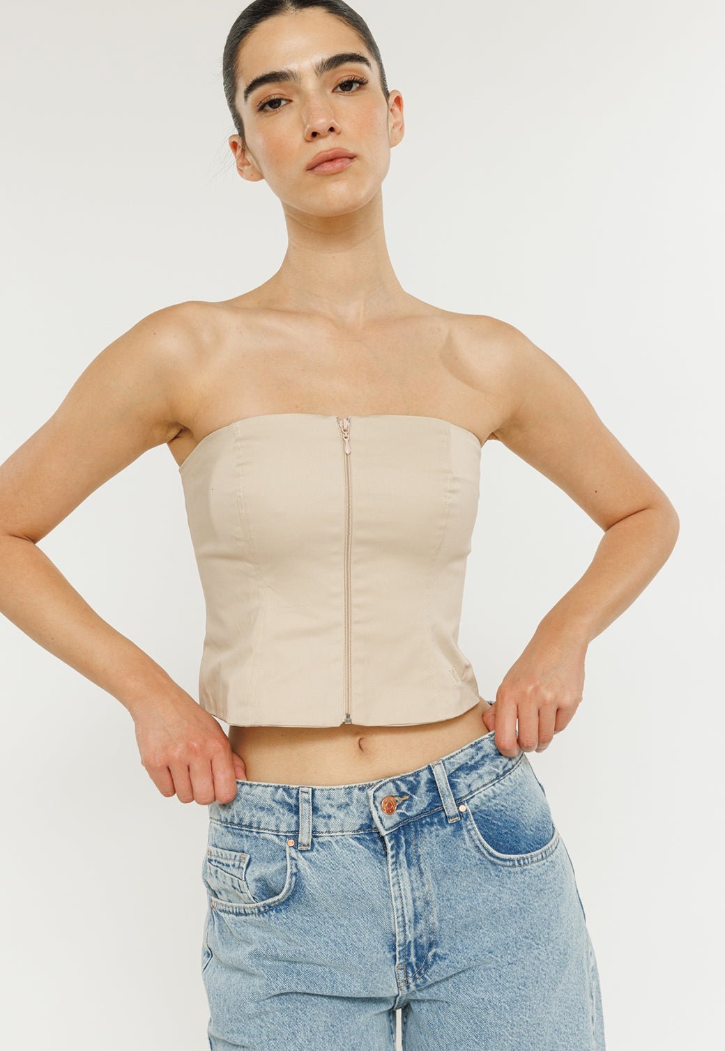 גופיית סטרפלס מרוכסנת Jessie נשים - Juicy Couture