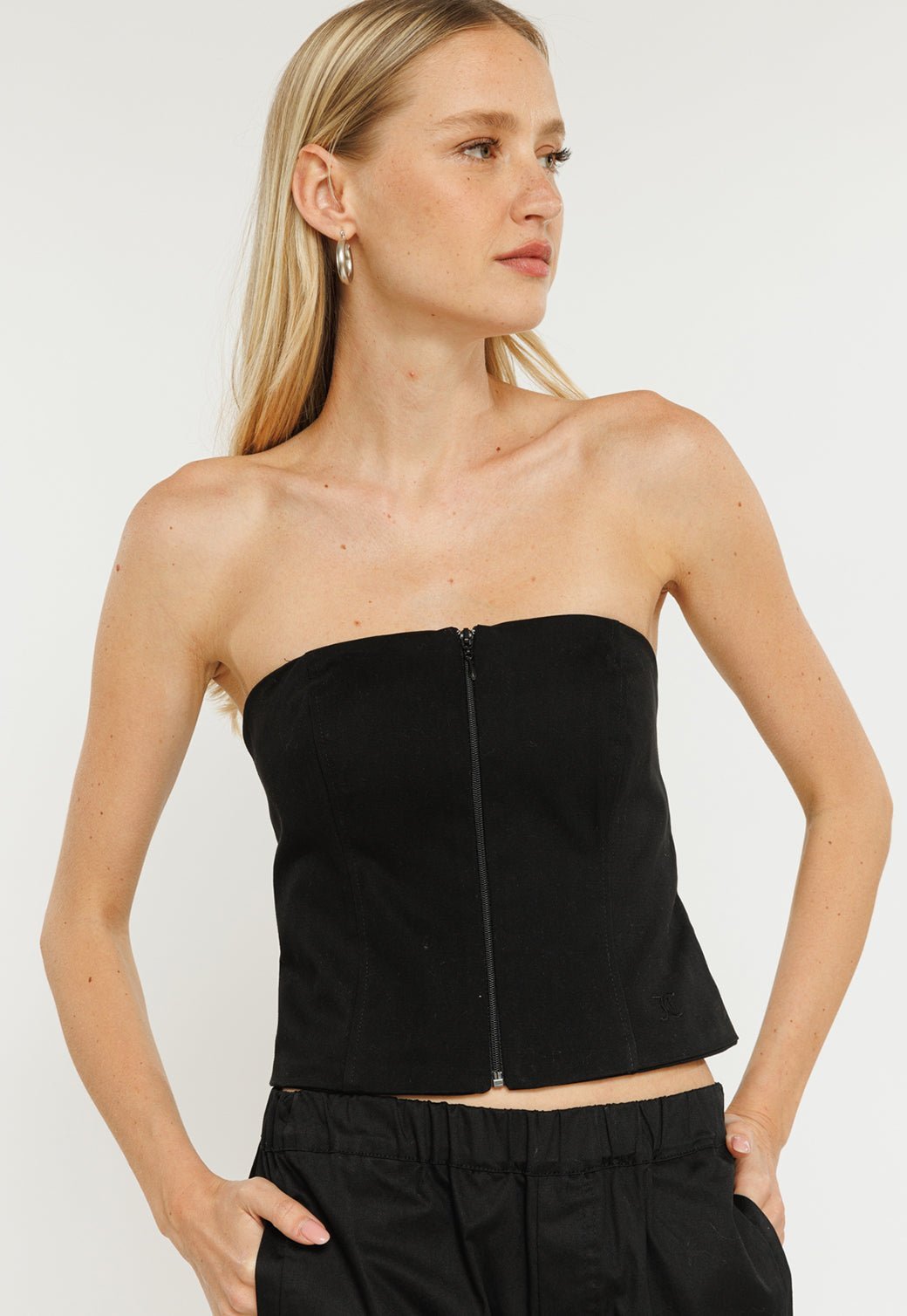 גופיית סטרפלס מרוכסנת Jessie נשים - Juicy Couture