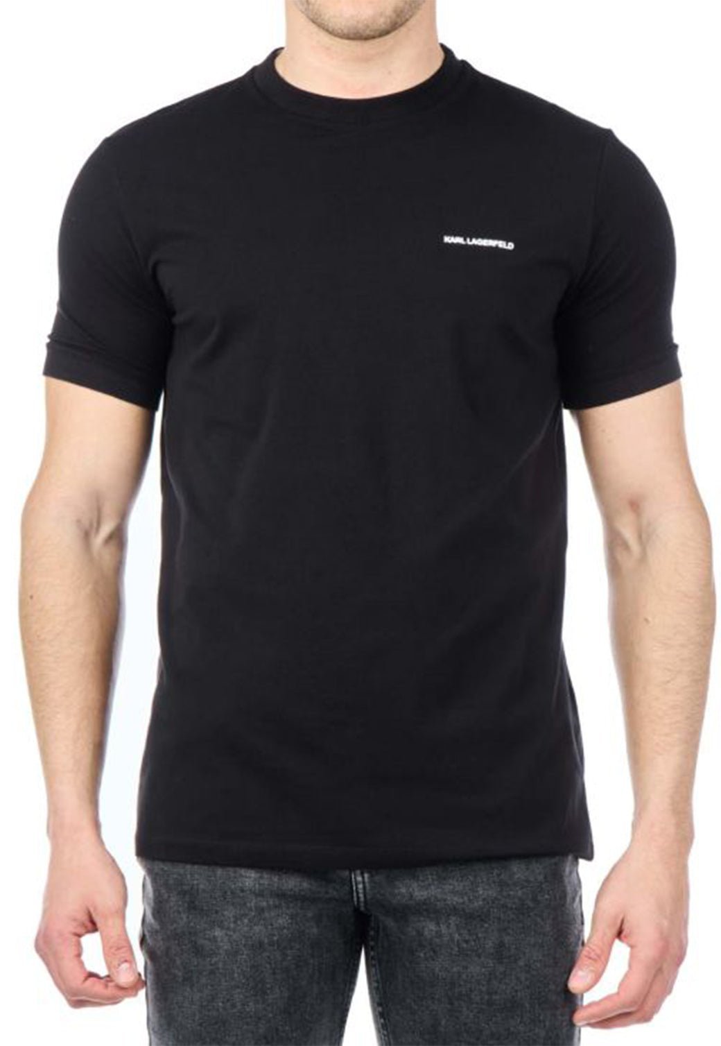 טי שירט קצרה Crewneck Logo גברים - Karl Lagerfeld