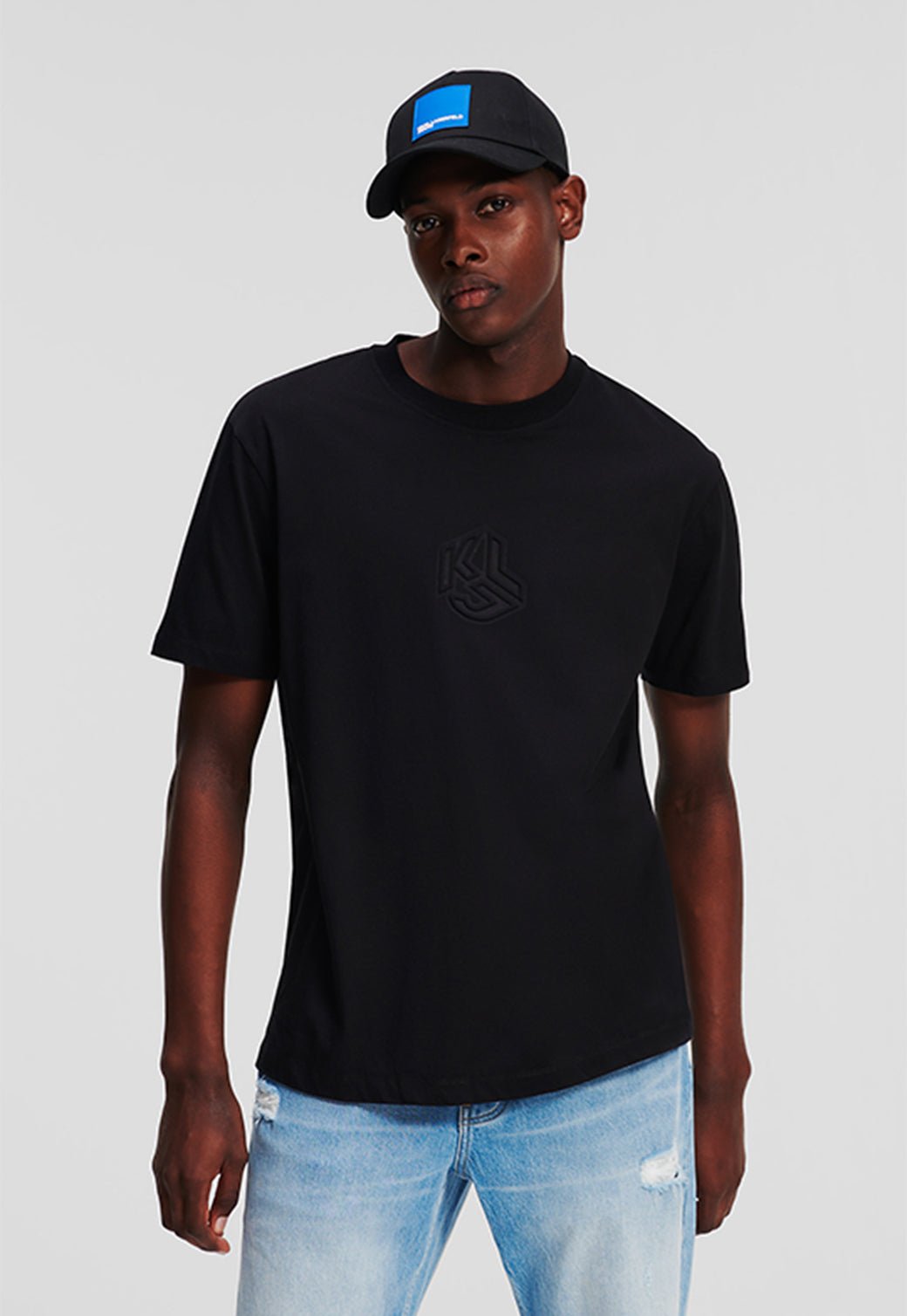 טי שירט קצרה K ThreeD Monogram גברים - Karl Lagerfeld