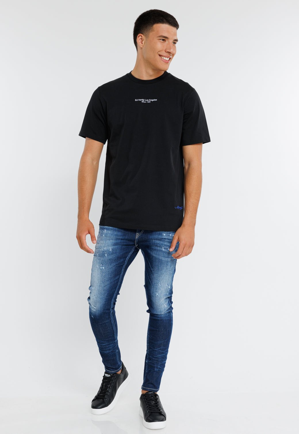 טי שירט קצרה Los גברים - Ed Hardy