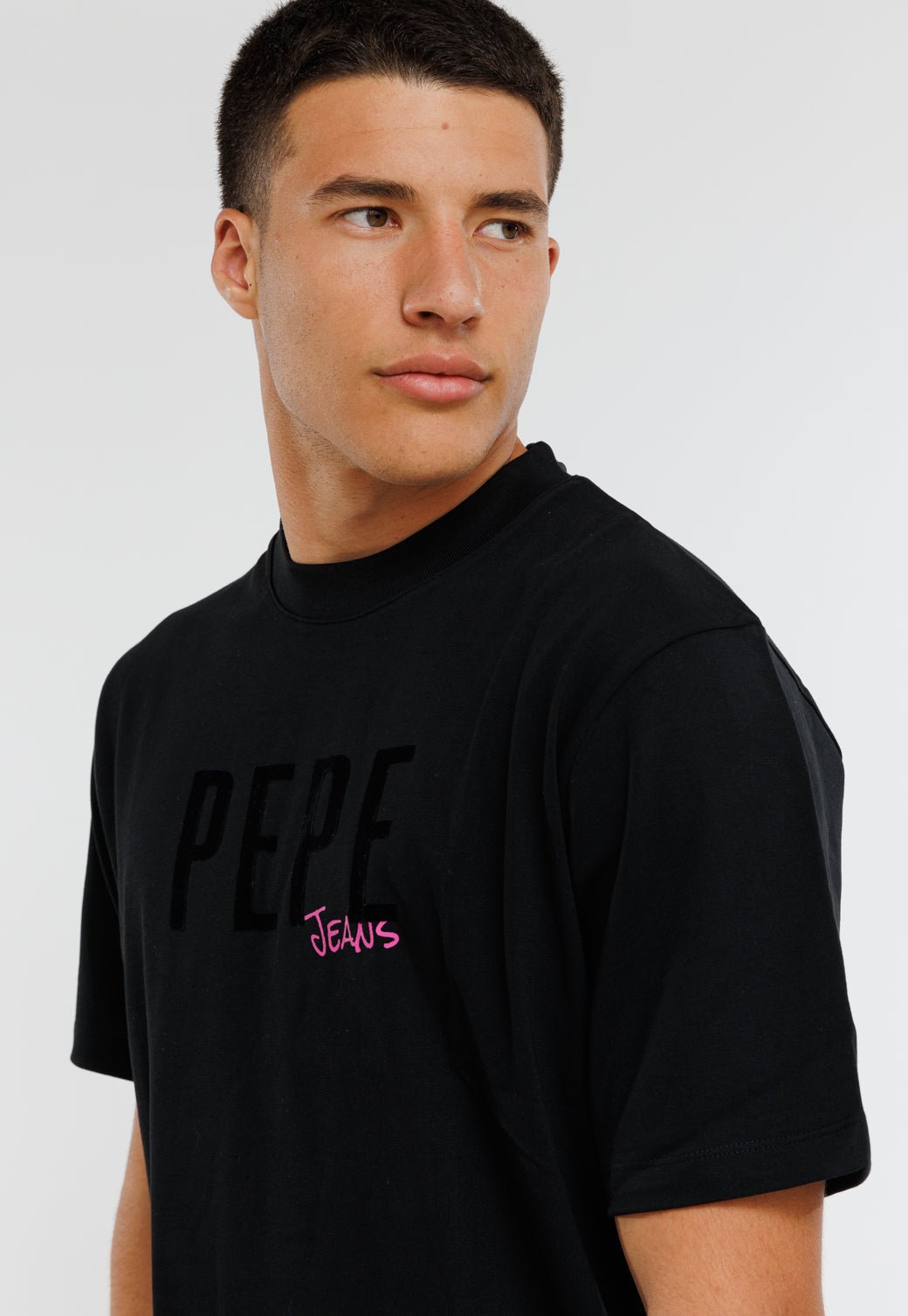 טי שירט קצרה לוגו Rivav גברים - Pepe Jeans