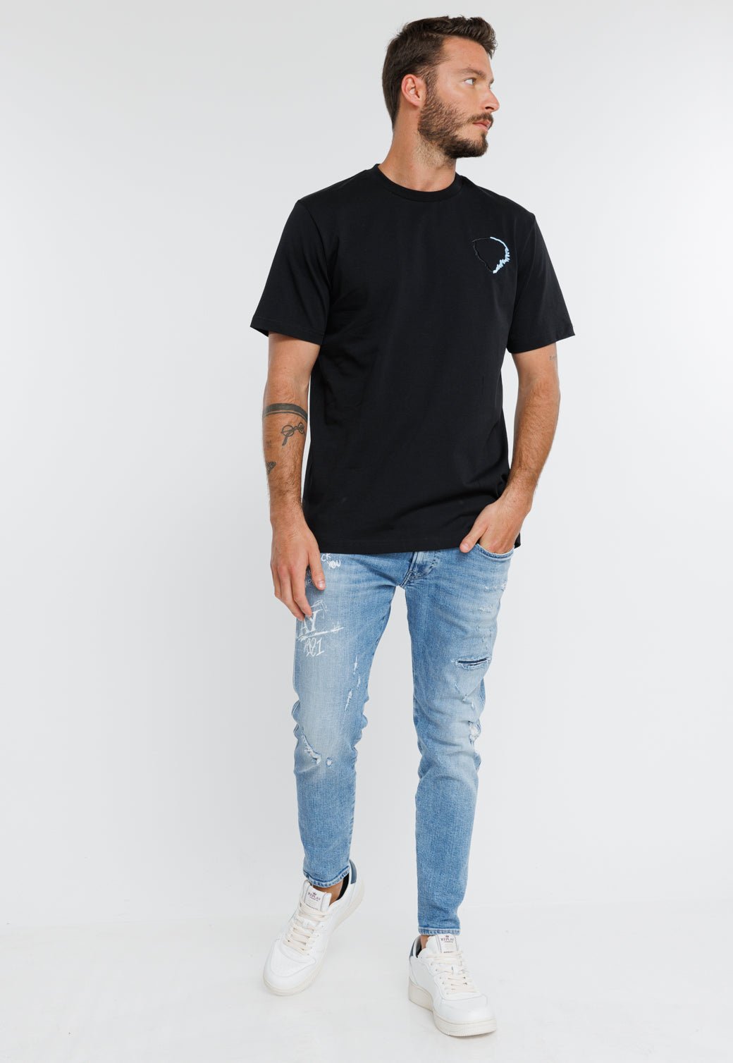 טי שירט קצרה Symbol גברים - Ed Hardy