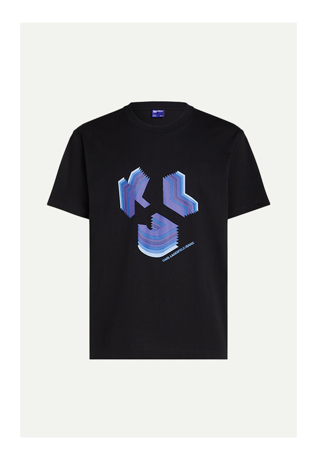 טי שירט קצרה ThreeD Monogram גברים - Karl Lagerfeld