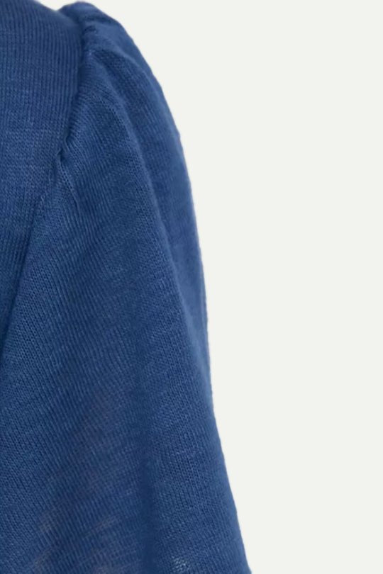 טי שירט Niam Pepe Jeans לנשים בצבע כחול בגזרת בייסיק