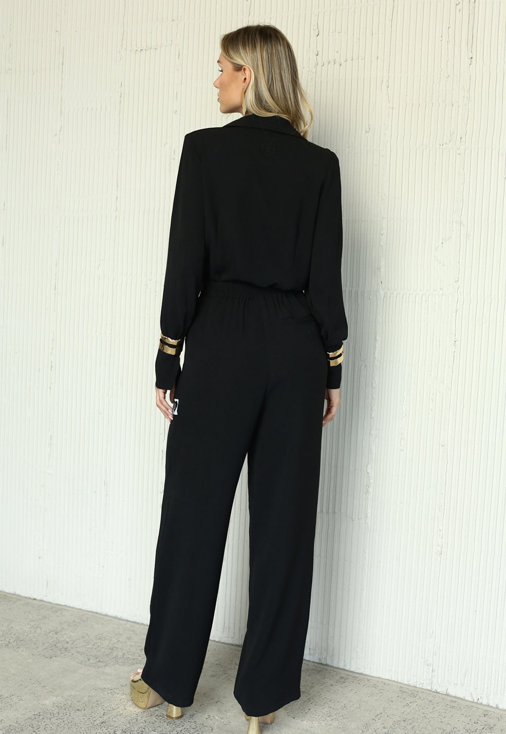 מכנסיים ארוכים מבד נשפך Daniella נשים - Steve Madden