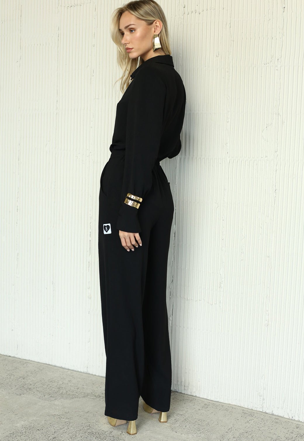 מכנסיים ארוכים מבד נשפך Daniella נשים - Steve Madden