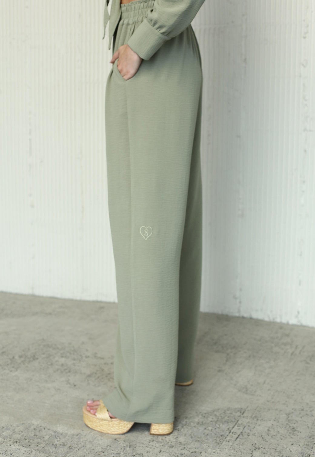 מכנסיים ארוכים Wide Leg Lucca נשים - Steve Madden