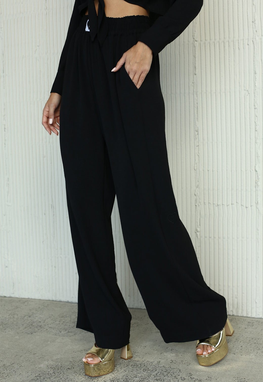 מכנסיים ארוכים Wide Leg Lucca נשים - Steve Madden