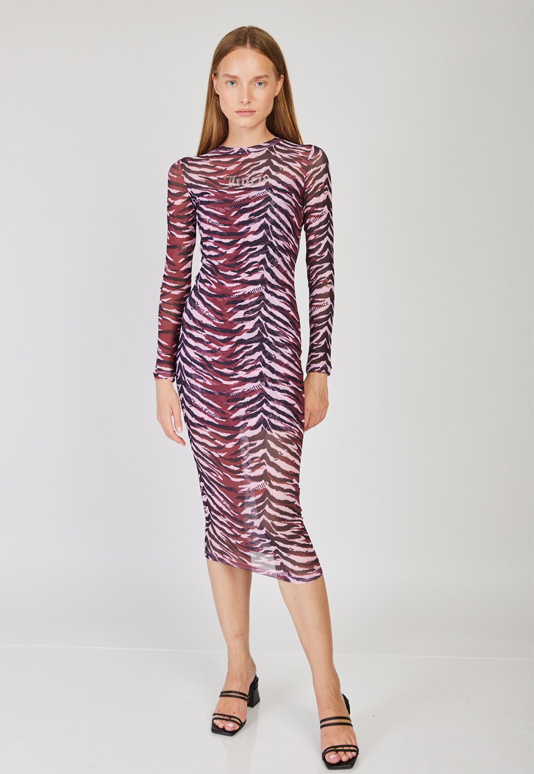 שמלת שיפון שקפקפה Tiger נשים - Juicy Couture