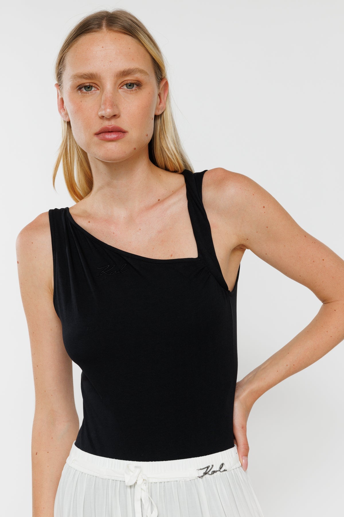 בגד גוף Feminine Body של Karl Lagerfeld לנשים בצבע שחור