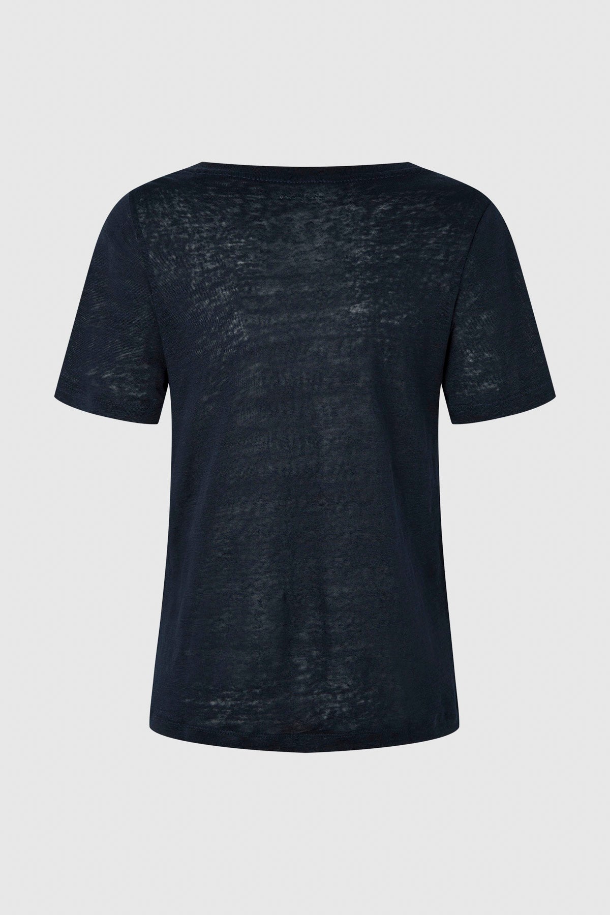 טי שירט וי Wanda Pepe Jeans לנשים בצבע שחור