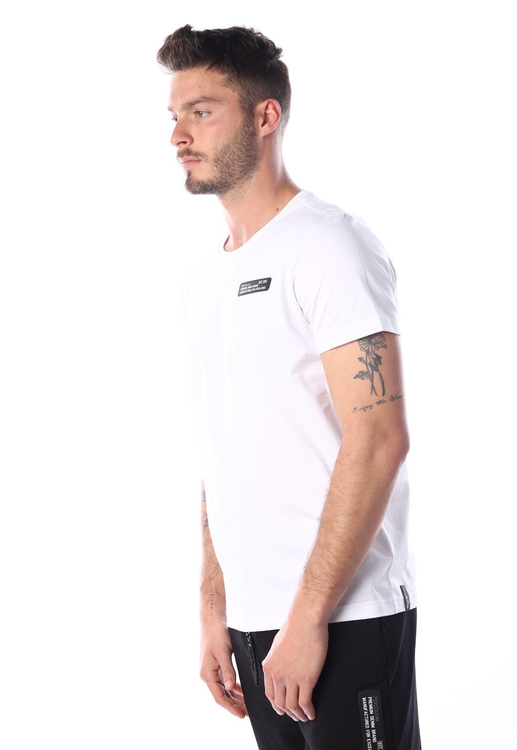 טי שירט קצרה עם לוגו בצד שמאל | גברים - Pepe Jeans