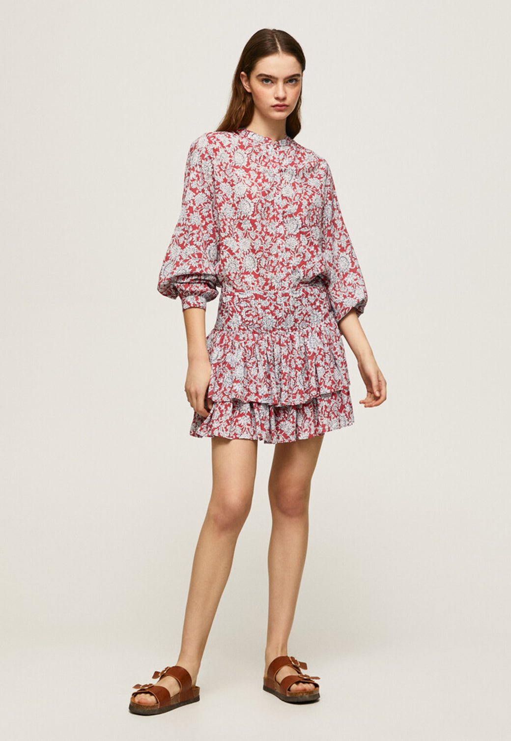 חצאית מיני שכבות בהדפס פרחוני - Pepe Jeans