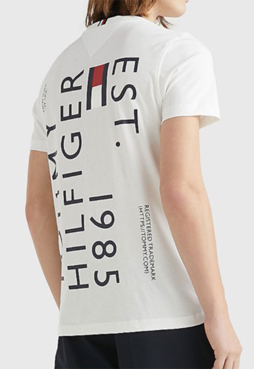 BRAND LOVE BACK TEE White 991216058 - Tommy Hillfiger