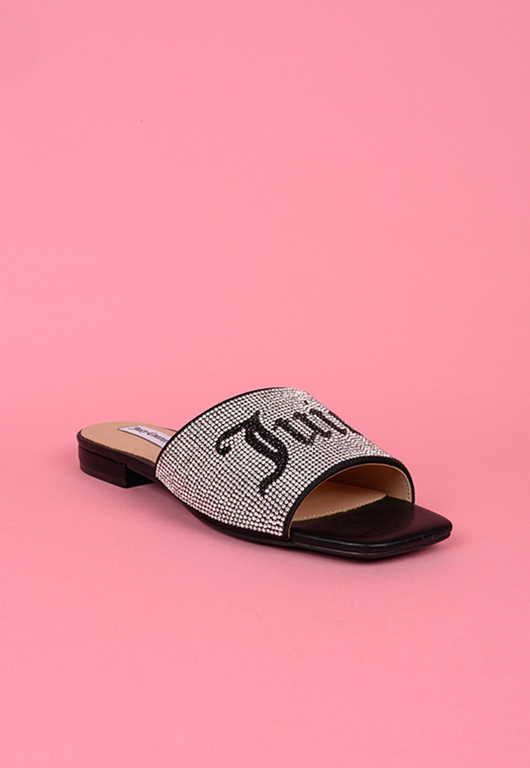 DIAMANTE REFINED SANDAL JCFSAN222029 BLACK 101 - Juicy Couture