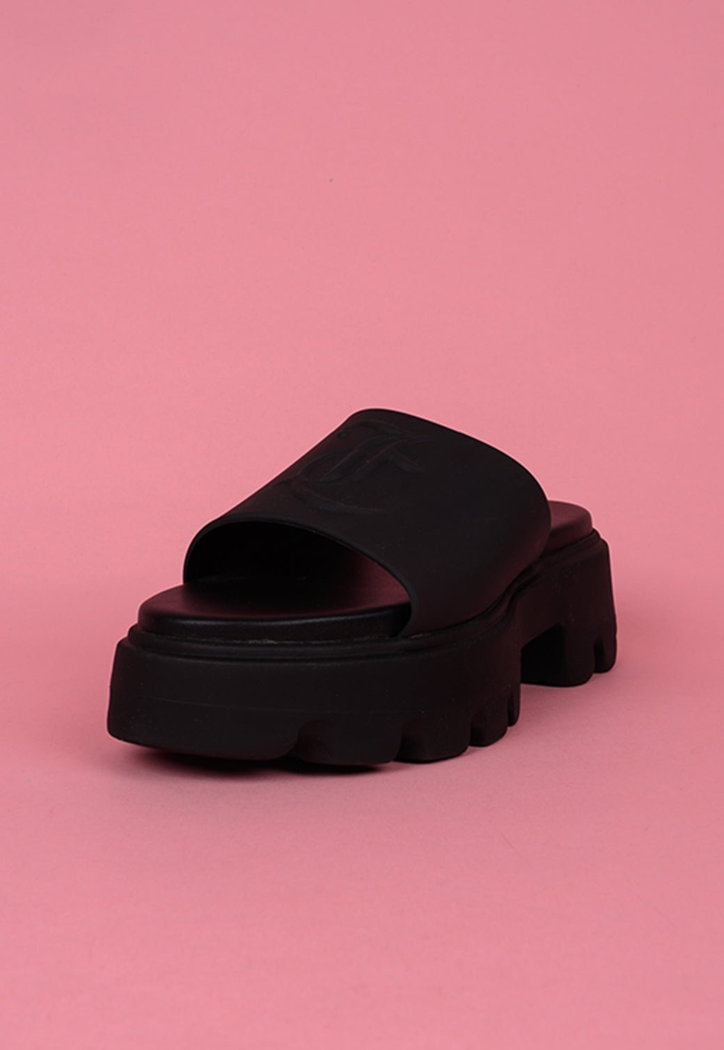 כפכפי קלוגס עם לוגו מונוגרם - Juicy Couture