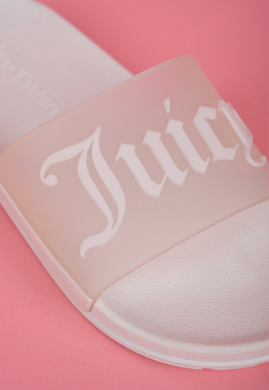 כפכפי סלייד שקופות מאט עם לוגו - Juicy Couture
