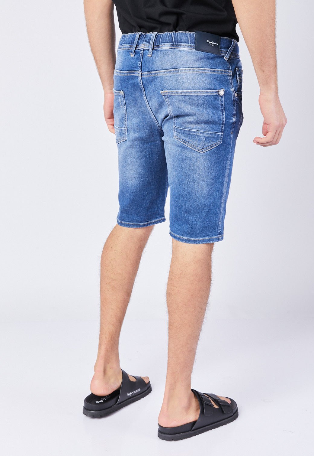 ג'ינס ברמודה עם גומי לגברים - Pepe Jeans