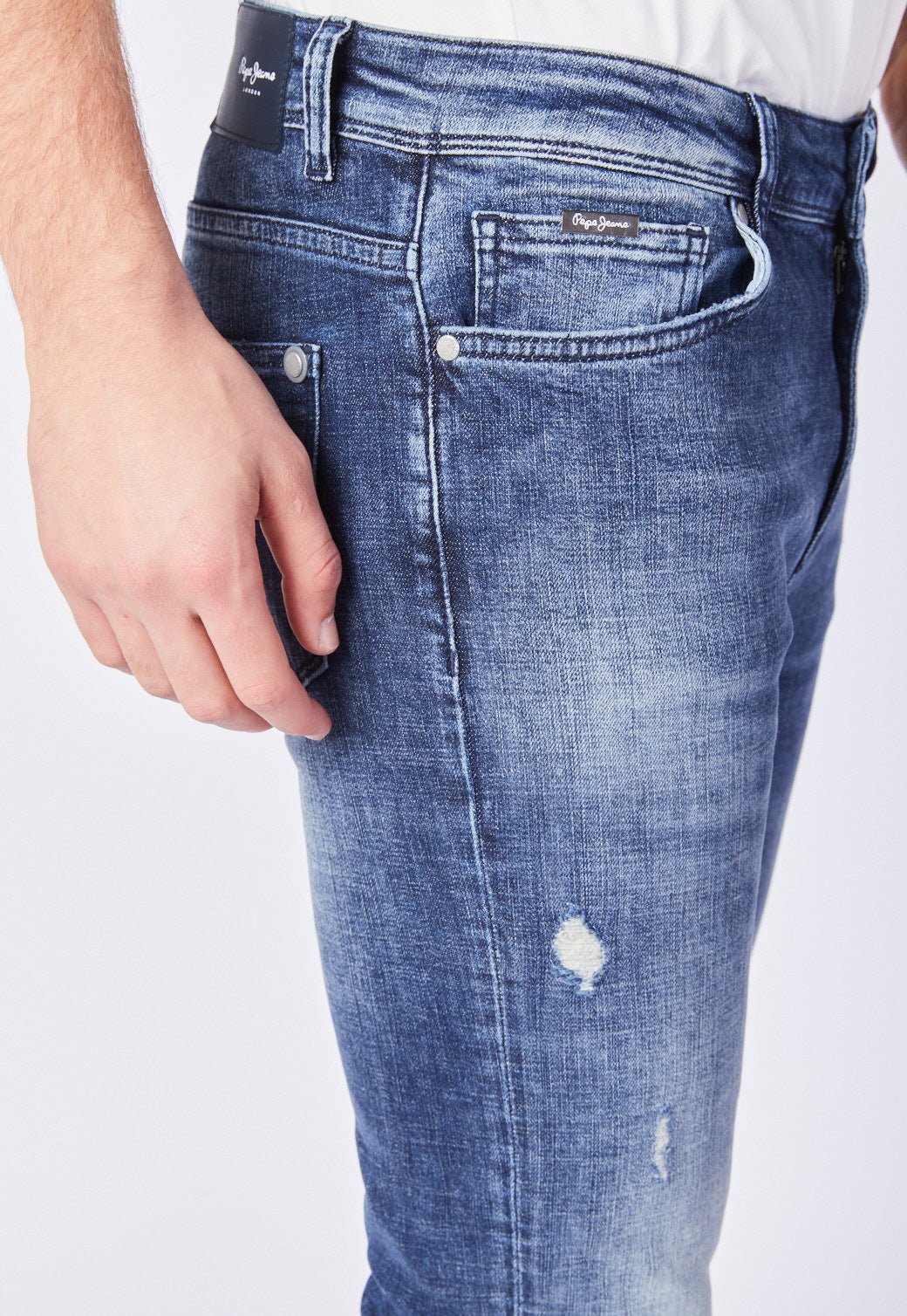 ג'ינס סקיני Hardy בגזרה נמוכה - Pepe Jeans